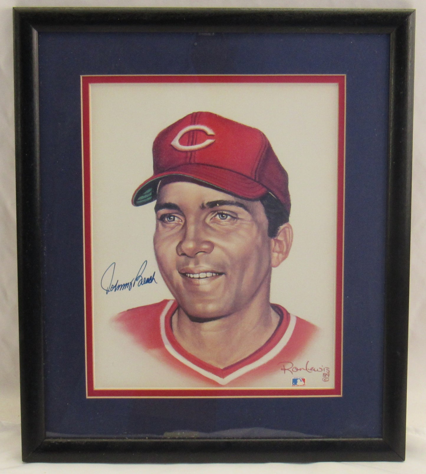Johnny Bench Signed Framed 8x10 Photo JSA P80033