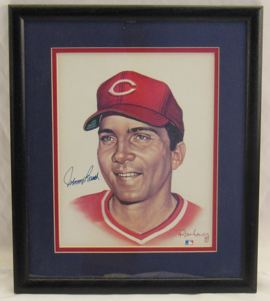 Johnny Bench Signed Framed 8x10 Photo JSA P80033