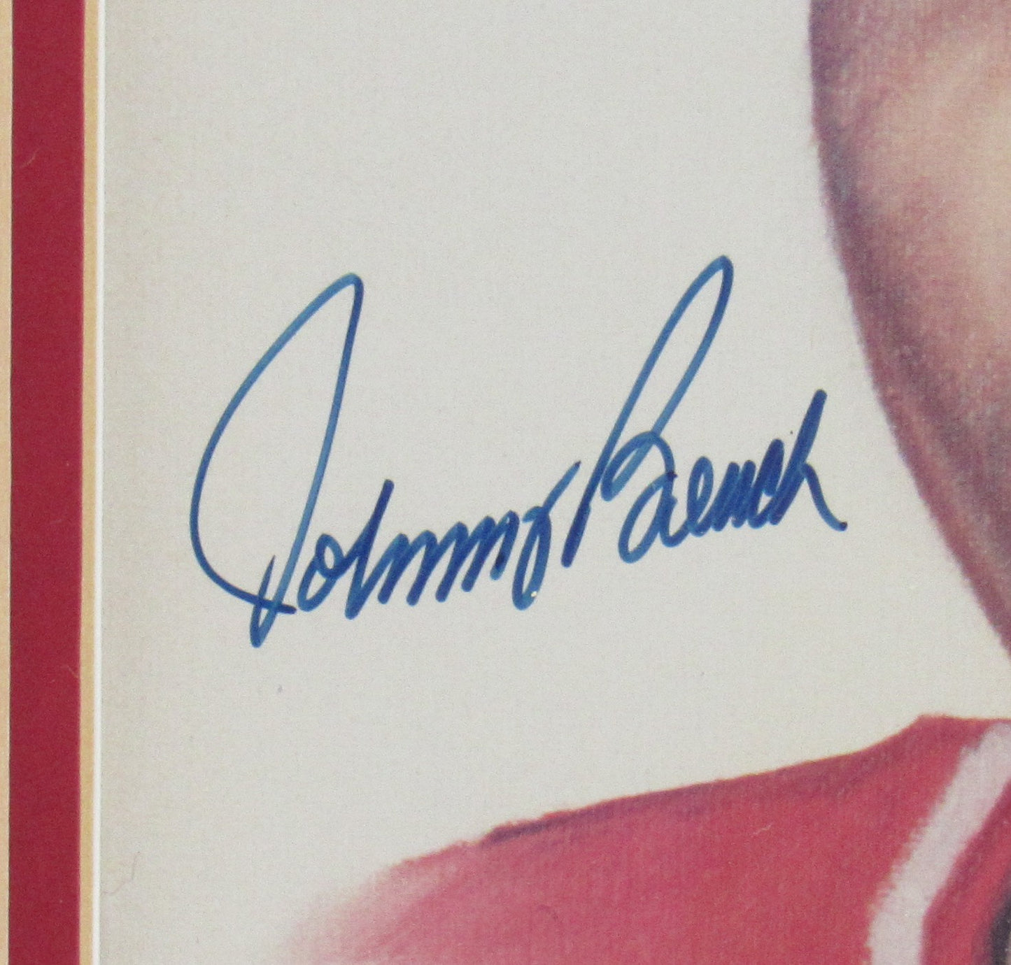 Johnny Bench Signed Framed 8x10 Photo JSA P80033