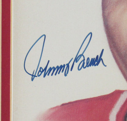 Johnny Bench Signed Framed 8x10 Photo JSA P80033