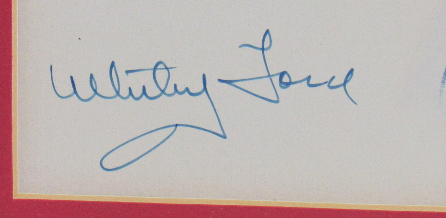 Whitey Ford Signed Framed 8x10 Photo JSA P80035