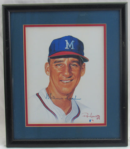 Warren Spahn Signed Framed 8x10 Photo JSA P80034