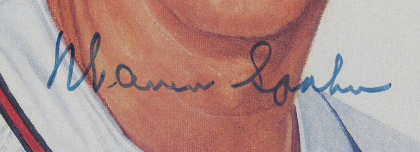 Warren Spahn Signed Framed 8x10 Photo JSA P80034