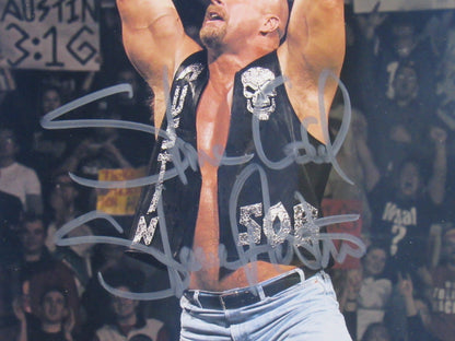 Stone Cold Steve Austin Signed Framed 8x10 Photo Beckett Holo BH84595