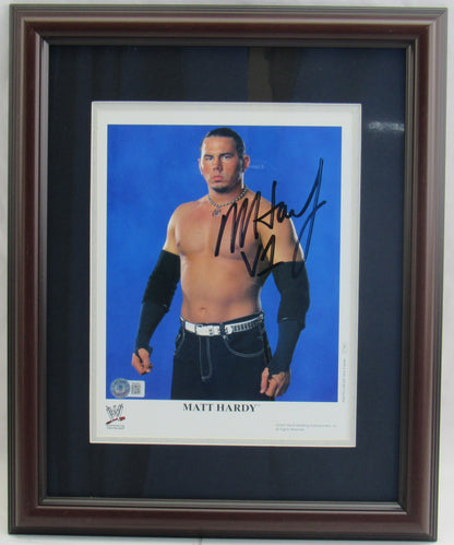 Matt Hardy Signed Framed 8x10 Photo Beckett Holo