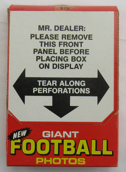 1980 Topps Giant Football Photos Box - Walter Payton Topps Super