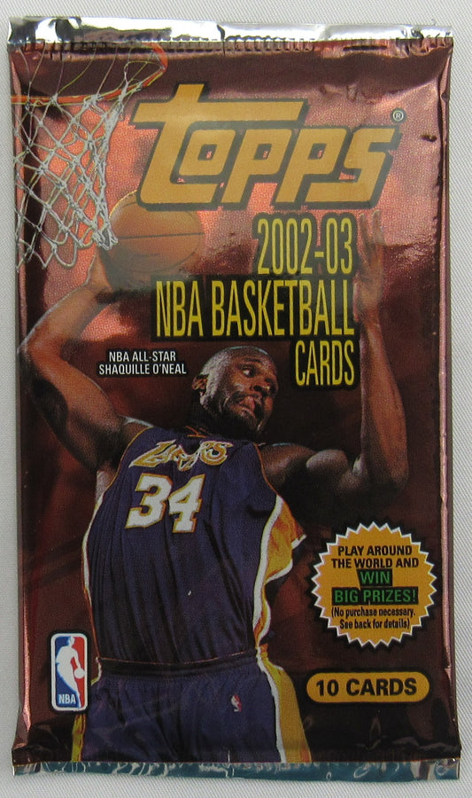 2002-03 Topps NBA Basketball Pack - 10 Cards Per Pack - 7 Pack Lot