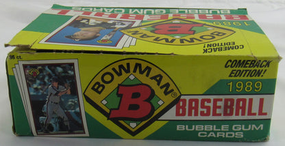 1989 Bowman Baseball Wax Box - 36 Ct Box
