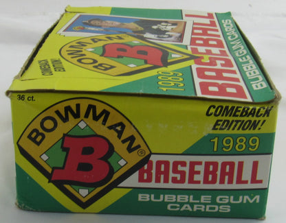 1989 Bowman Baseball Wax Box - 36 Ct Box
