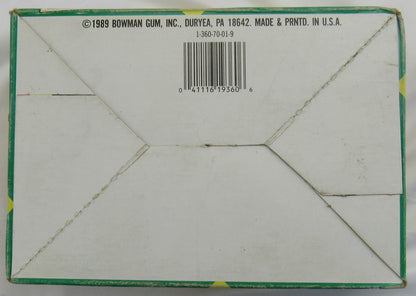 1989 Bowman Baseball Wax Box - 36 Ct Box