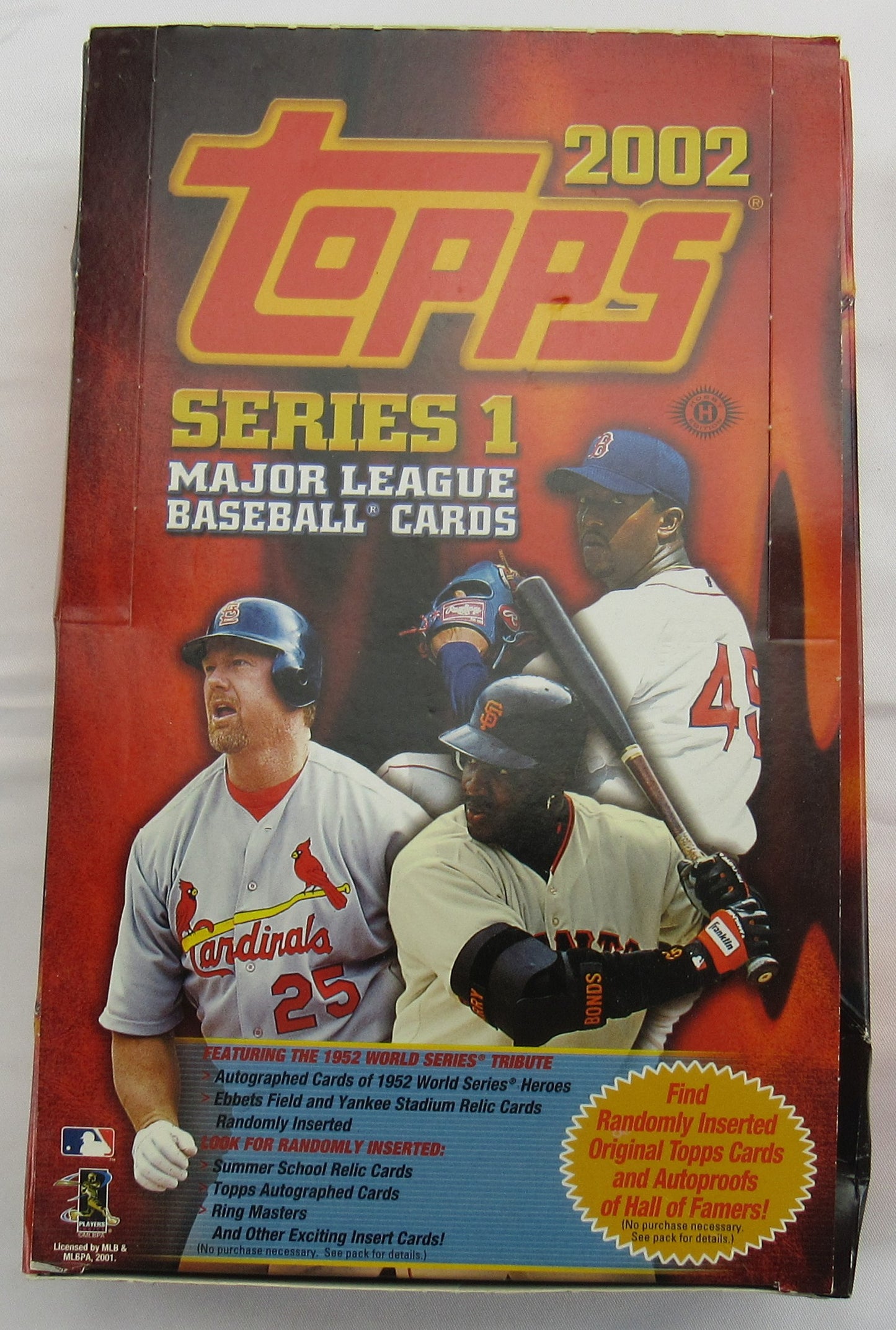 2002 Topps Baseball Series I Wax Box - 18 Total Packs