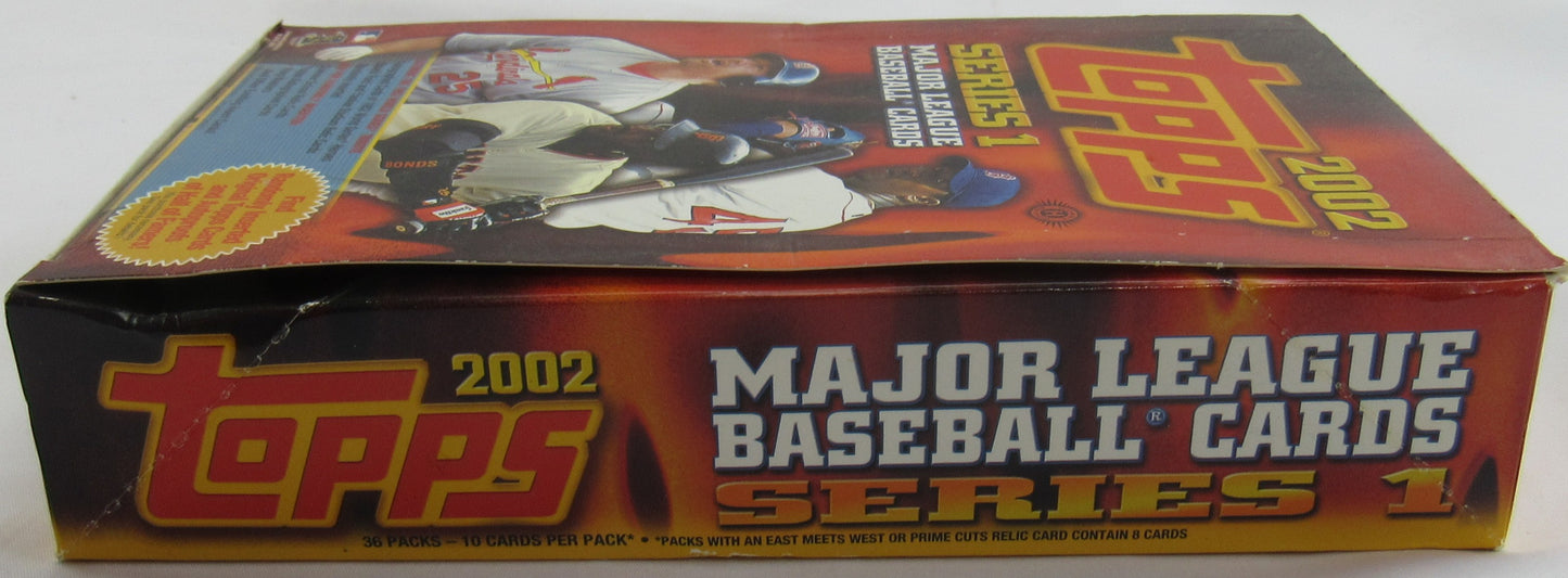 2002 Topps Baseball Series I Wax Box - 18 Total Packs