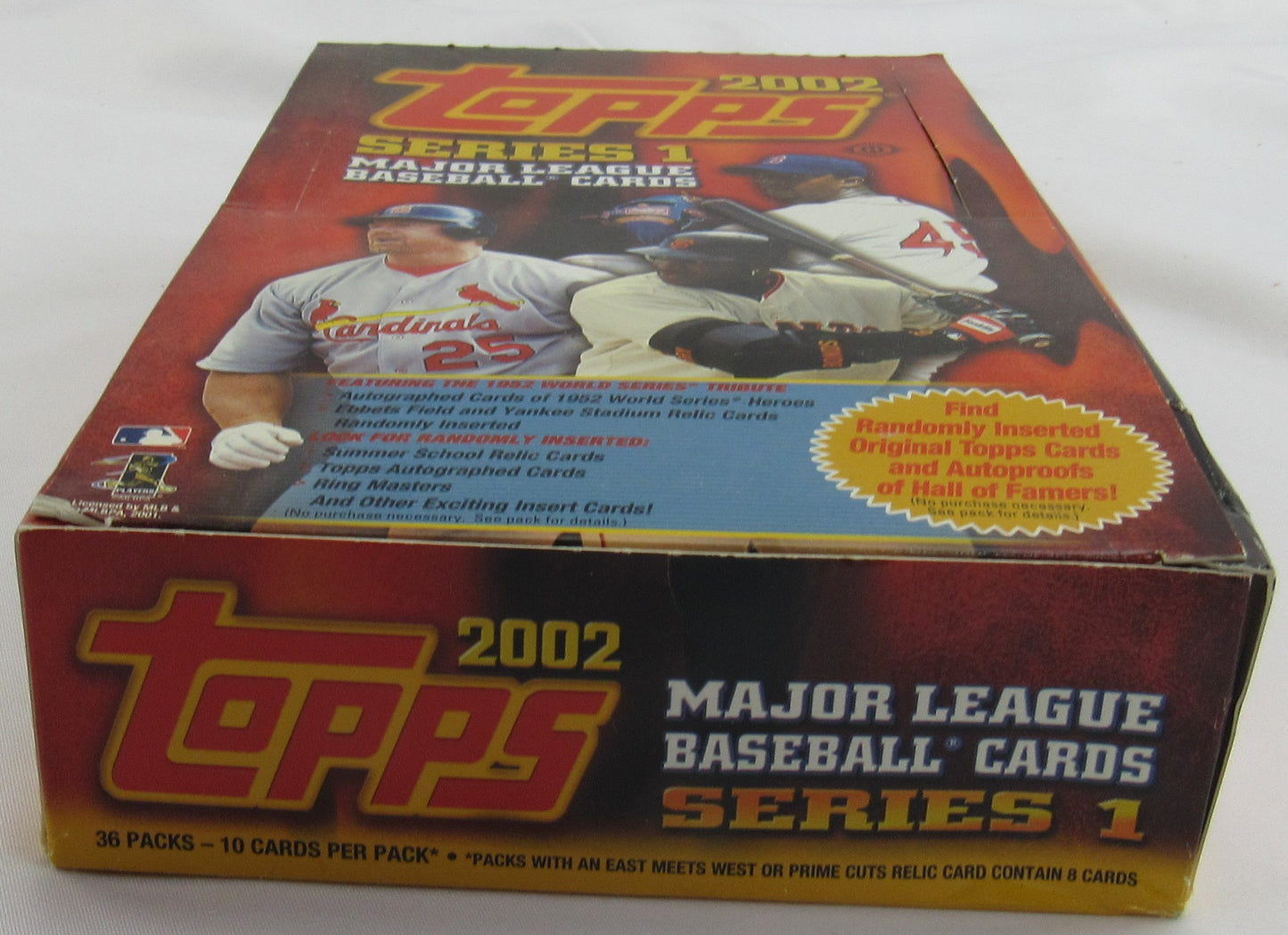 2002 Topps Baseball Series I Wax Box - 18 Total Packs