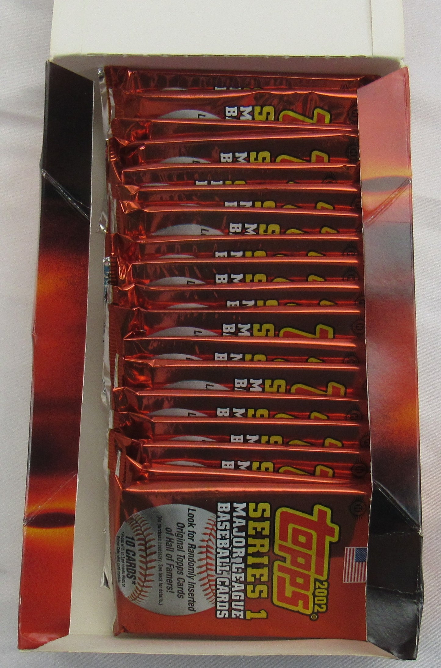 2002 Topps Baseball Series I Wax Box - 18 Total Packs