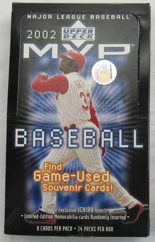 2002 Upper Deck MVP Baseball Wax Box - 14 Packs