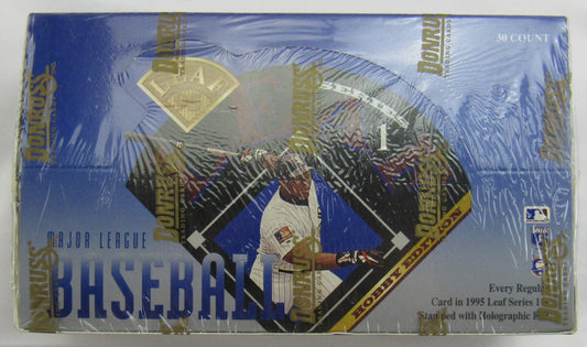 1995 Donruss Leaf Baseball Series 1 “Hobby Edition” Box Factory Sealed 30 packs